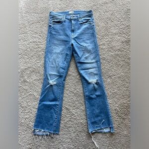 MOTHER Insider Crop Step Fray jeans